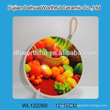 Promotion fruite Figur Keramik Topfhalter mit Seil Seil